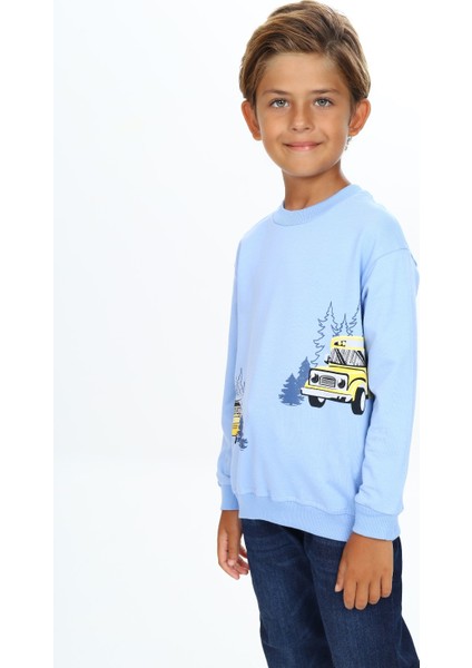 Erkek Çocuk Baskılı Sweatshirt