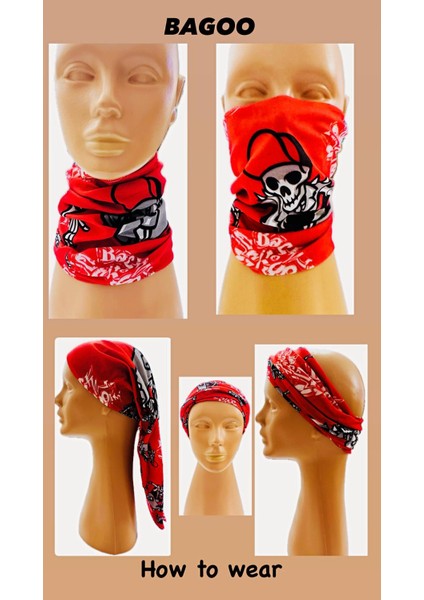 Kurukafa Baskılı Çok Amaçlı Buff-Buf-Bandana-Boyunluk-Saçbandı fırsatları