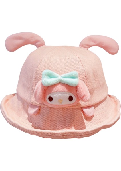 My Melody Pembe Oyuncak Aplikeli Kulaklı Şirin Şapka