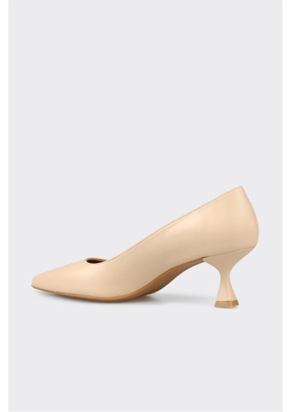 Naturel Deri Kadın Stiletto modelleri