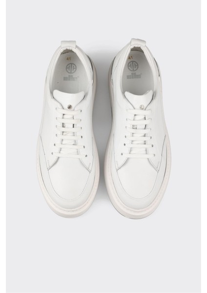 Beyaz Deri Erkek Spor Ayakkabı fırsatları