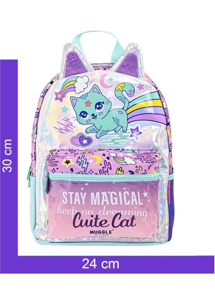 2 Bölmeli Sweet Cat Anaokulu Sırt Çantası Lila MU-9095 fiyatları