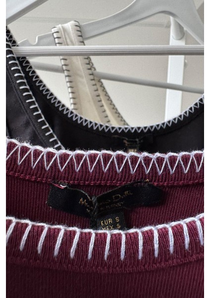 Yakası Dikişli Orj Atlet- Bordo modelleri