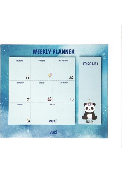 Masa Üstü Haftalık Planlayıcı Defter