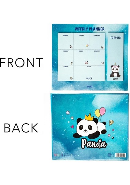 Masa Üstü Haftalık Planlayıcı Defter