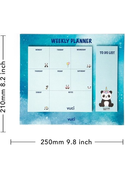 Masa Üstü Haftalık Planlayıcı Defter