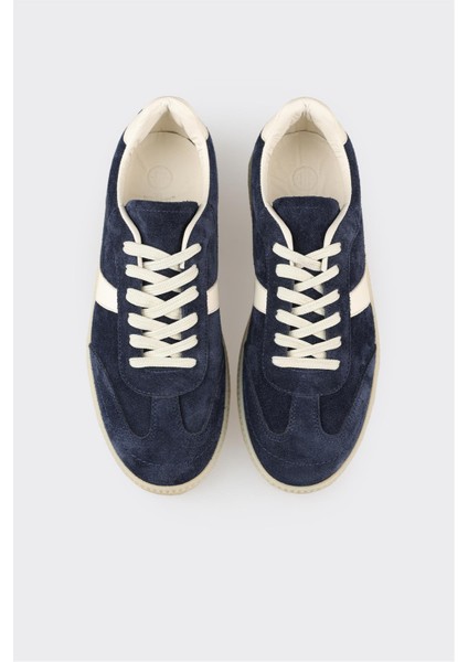 Lacivert Deri Kadın Spor Ayakkabı fırsatları