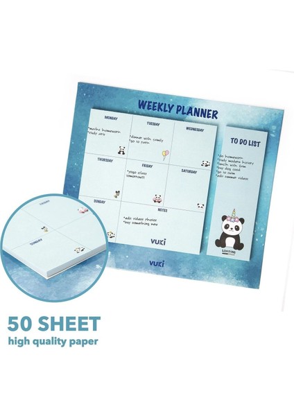 Masa Üstü Haftalık Planlayıcı Defter