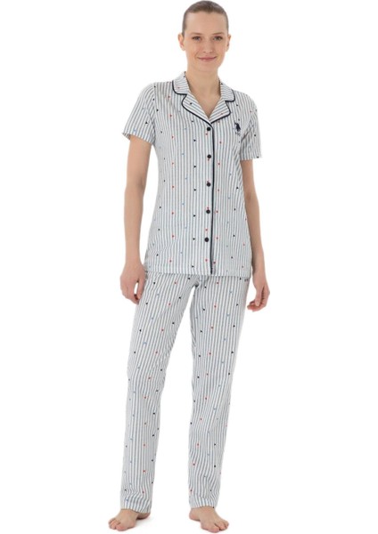 Kadın Lacivert Pijama Takım 20059