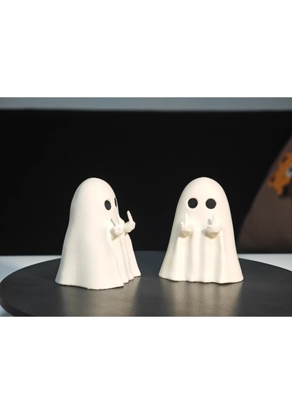 2 Adet Mini Sevimli Hayalet Figür - Özel Tasarım Hareket Çeken Hayalet