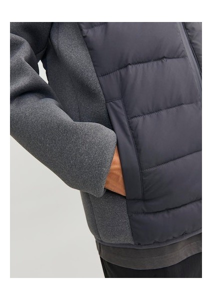 Jack Jones Erkek Asfalt Gri Kapüşonlu Hibrid Mont 12241622G modelleri
