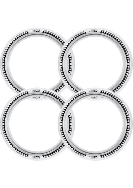 Peugeot Uyumlu 14 Jant B-B-S Testere Lastik Yanağı Beyaz Renk 1 Takım 4 Adet