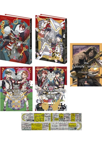 Twisted Wonderland 5 Cilt Manga Seti + Mat. Öğreten Cetvel