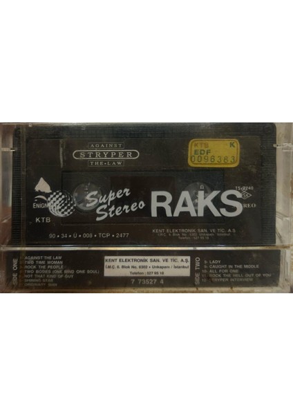 Kaset Stryper ‎– Against The Law 1990 Baskı Kaset fiyatları
