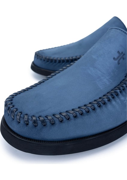 Erkek Mavi Nubuk Loafer Ayakkabı 1008 3484 Erk Ayk Y25 K.k.mavı Nbk