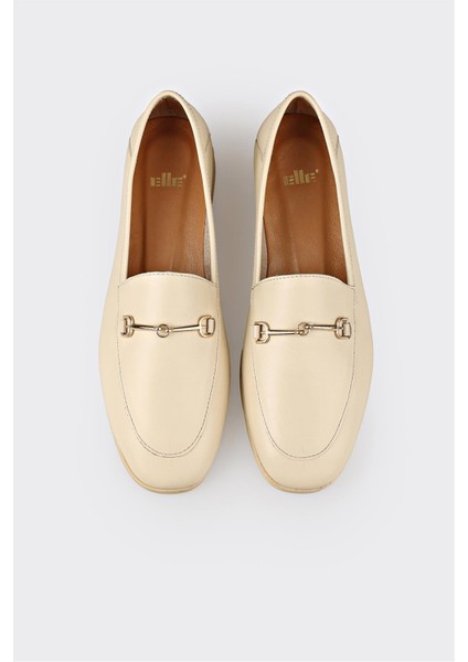 Ekru Deri Kadın Günlük Ayakkabı fırsatları