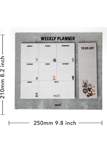 Masa Üstü Haftalık Planlayıcı Defter