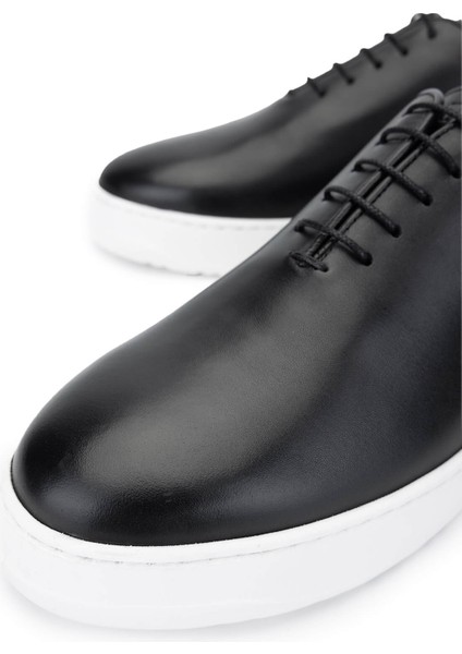 Erkek Siyah Deri Casual Ayakkabı 698 1164-3 Erk Ayk Y25 Sıyah Dr modelleri