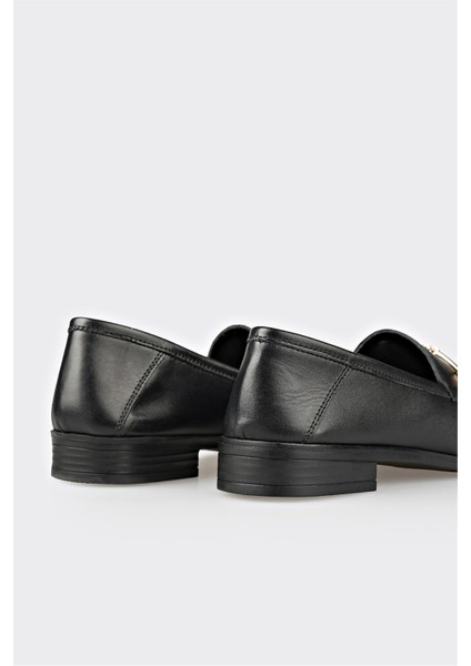 Siyah Deri Kadın Günlük Ayakkabı indirimleri