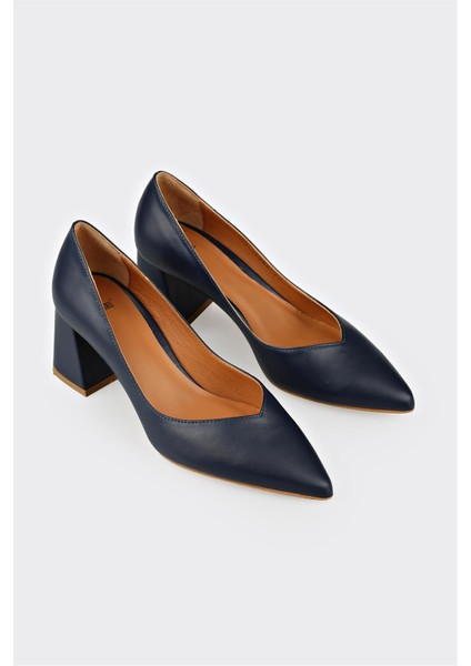 Lacivert Deri Kadın Stiletto fiyatları