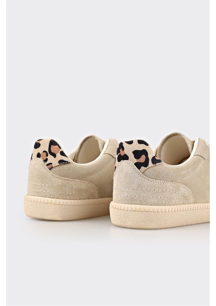 Bej Deri Kadın Spor Ayakkabı indirimleri