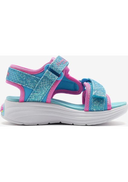 Mermaid Dreams Sandal Küçük Kız Çocuk Mavi Işıklı Sandalet 303111N Blmt