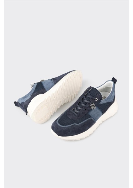 Lacivert Deri Erkek Spor Ayakkabı modelleri