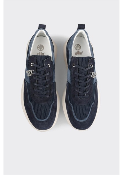 Lacivert Deri Erkek Spor Ayakkabı fırsatları