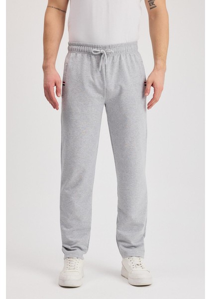 Siyah-Antrasit Erkek Fermuarlı Cepli Nakış Detaylı Düz Paça Rahat Kesim Günlük 2'li Eşofman Altı fırsatları