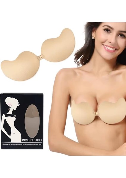 Rahat Straplez Dikişsiz Görünmez Askısız Kendinden Yapışkanlı B Beden Ten Renk
