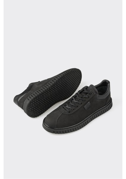 Siyah Deri Erkek Günlük Ayakkabı modelleri