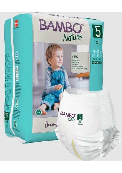 No5 Ekolojik Kulot Bez 11-17kg|19 Adet