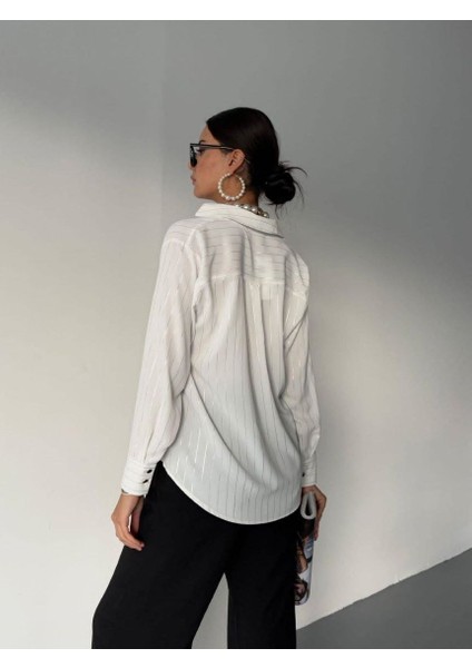 Ithal Jessica Kumaş Varak Detaylı Bluz