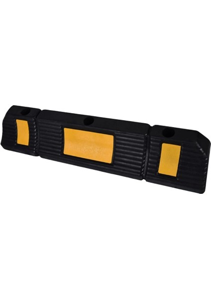 Ut 2133 Kauçuk Stoper 60 cm Park Yeri Sınırlayıcı, Reflektörlü Dayanıklı Araç Durdurma Bariyeri