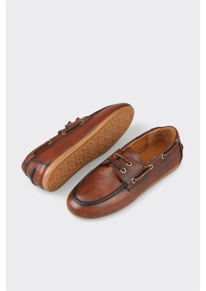 Taba Deri Kadın Günlük Ayakkabı modelleri