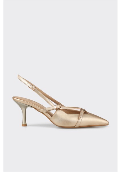 Gold Kadın Topuklu Ayakkabı