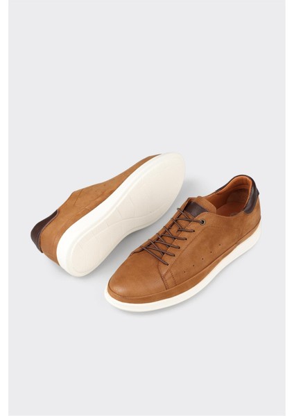 Taba Deri Erkek Günlük Ayakkabı modelleri