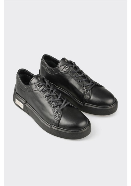 Siyah Deri Erkek Spor Ayakkabı fiyatları