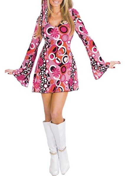 Kadın Çiçek Kostüm Groovy Cosplay Süslü Xl (Yurt Dışından) indirimleri