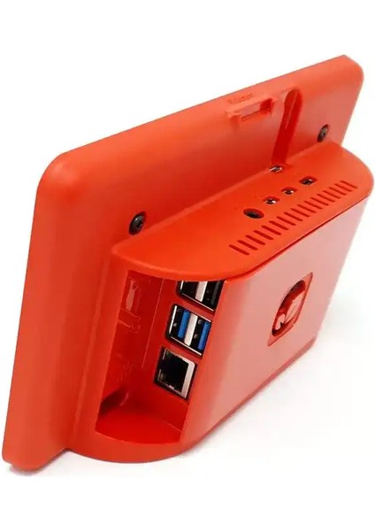 Raspberry Pi 4 Kırmızı Abs Dokunmatik Ekran Kutusu