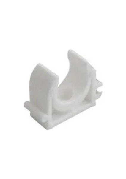 18'lik Antigron Boru Kroşesi (Geçmeli) Beyaz (75 Adet Paket)