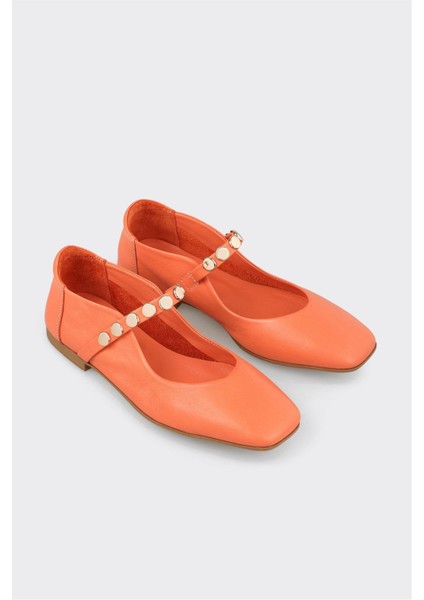 Turuncu Deri Kadın Günlük Ayakkabı fiyatları