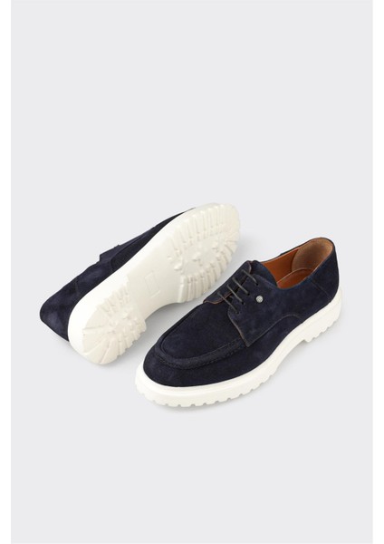 Lacivert Deri Erkek Günlük Ayakkabı modelleri