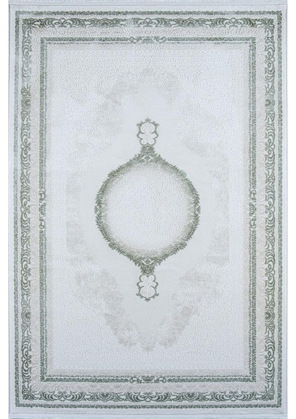 Therapy 8622 Yeşil Koridor Halısı Kesme Yolluk Mutfak Halısı Salon Halısı