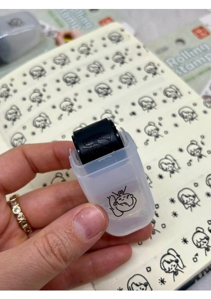Boyanabilir Süsleme Bandı Kız Desenli Damga /mühür/kaşe/kitap Mühür/stamp/seal fırsatları