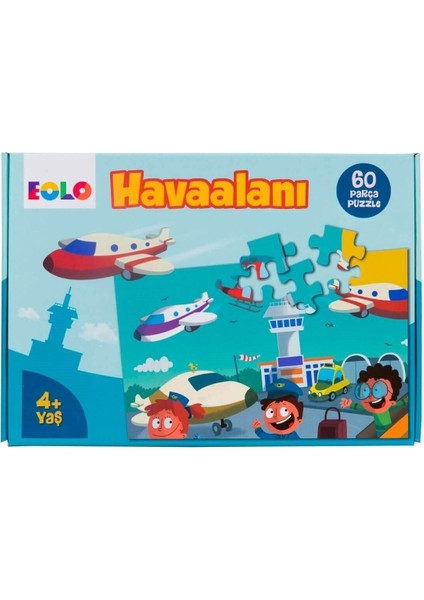 60 Parça Yer Puzzle - Havaalanı