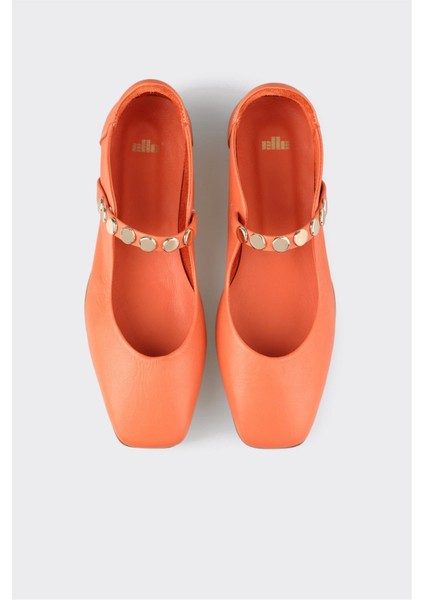 Turuncu Deri Kadın Günlük Ayakkabı fırsatları