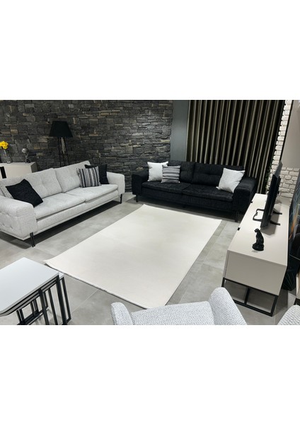 Therapy 8612 Krem Koridor Halısı Kesme Yolluk Mutfak Halısı Modern halı