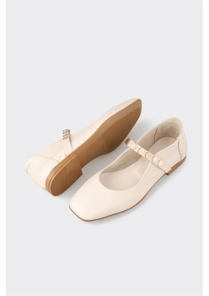 Bej Deri Kadın Günlük Ayakkabı indirimleri