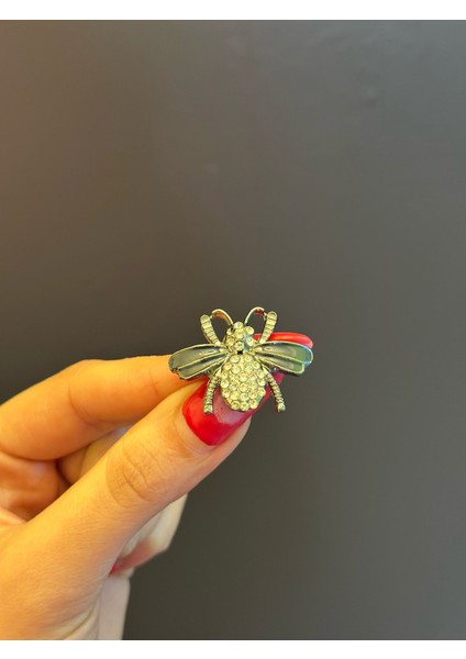 4x2 cm Zirkon Taşlı Arı Yaka Iğnesi Giyim Aksesuarı fiyatları